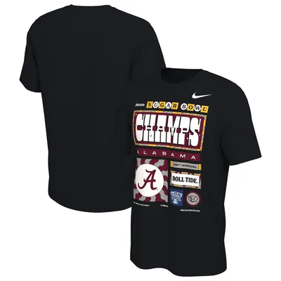 Alabama Crimson Tide Nike 2022 Sugar Bowl Champions Locker Room T-Shirt - Black