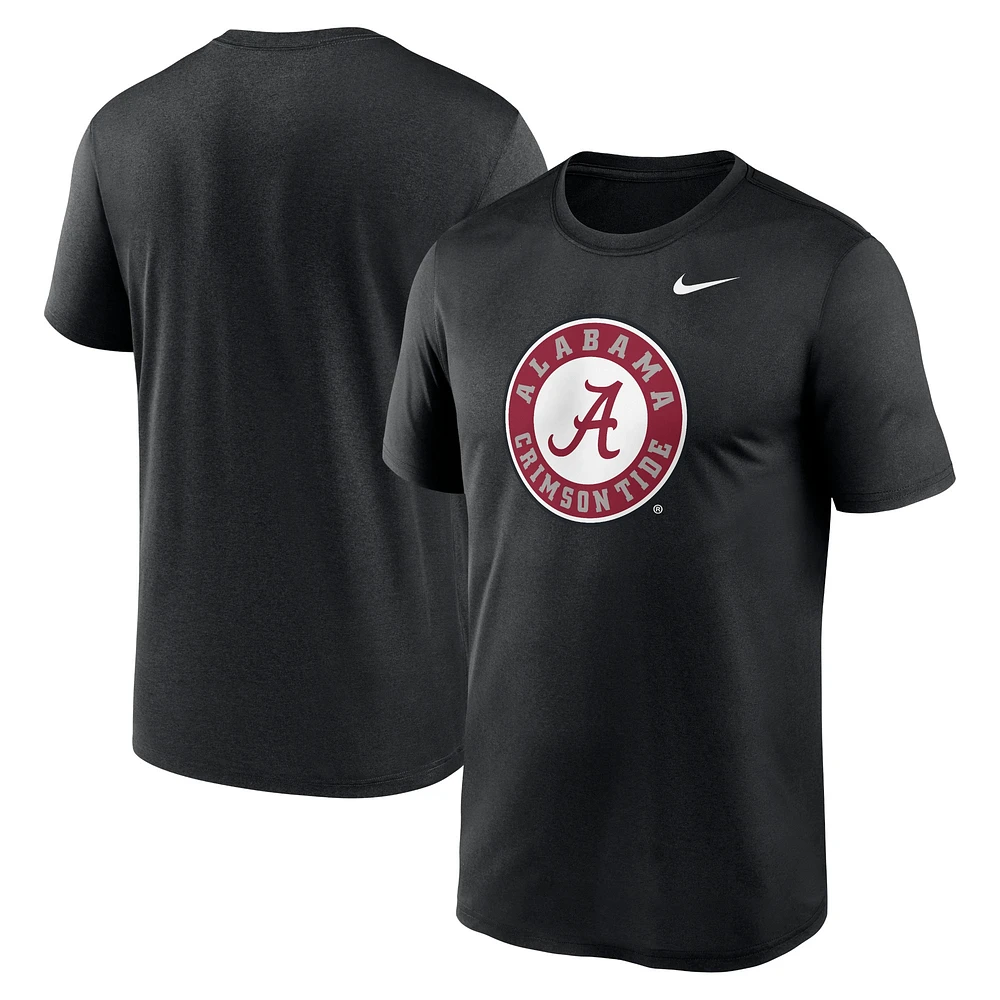 T-shirt Nike noir avec logo alternatif Alabama Crimson Tide Primetime Legend pour homme