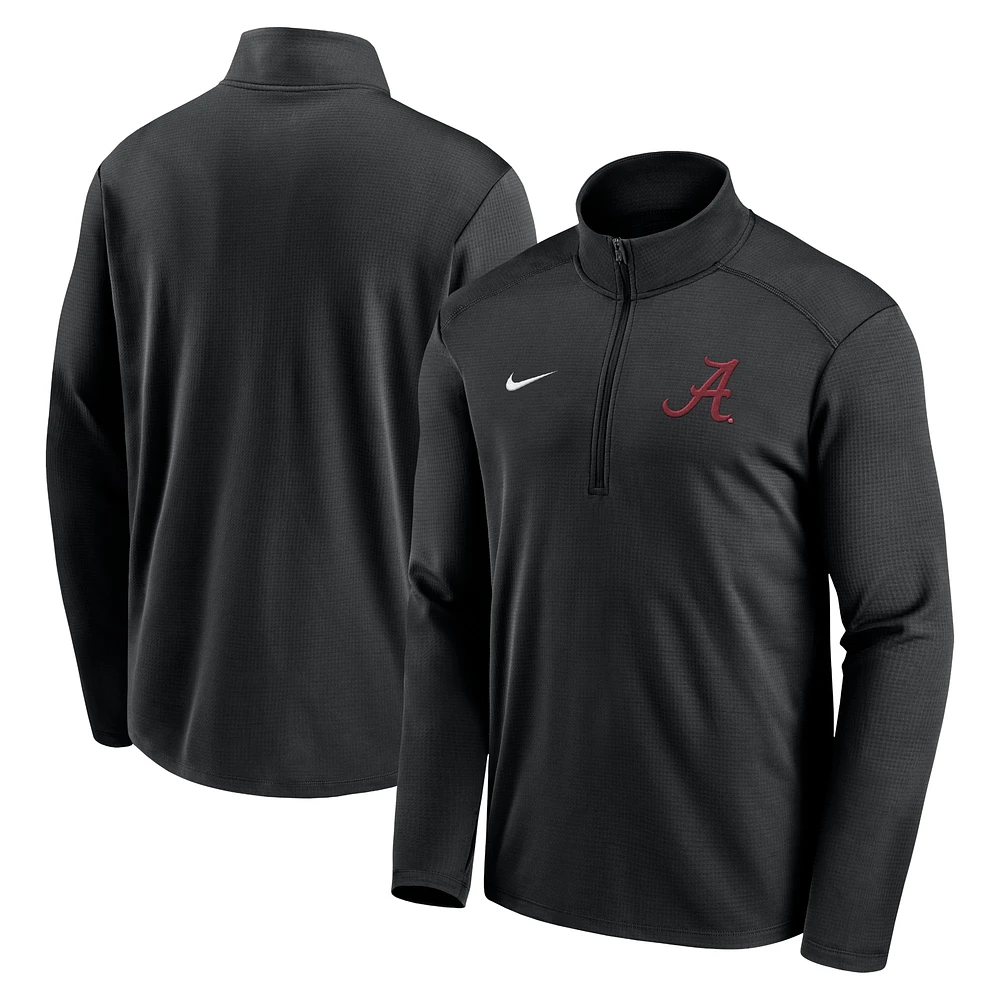 Men's Nike  Black Alabama Crimson Tide Primetime Pacer Performance Half-Zip Top