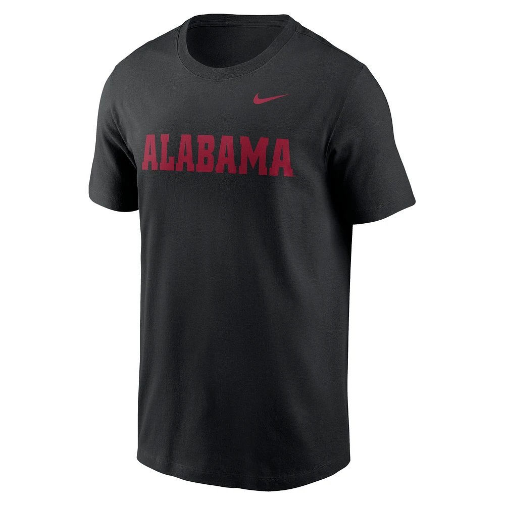 Men's Nike Black Alabama Crimson Tide Primetime Wordmark T-Shirt