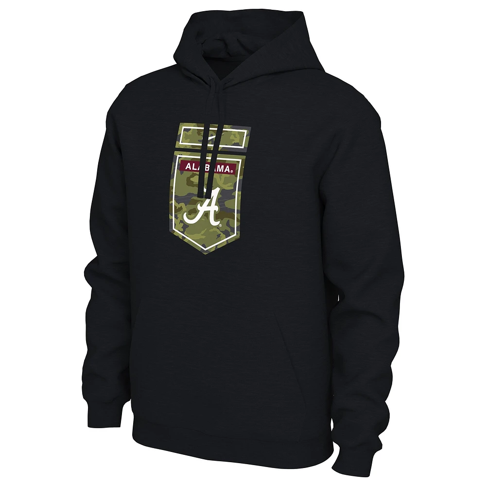 Men's Nike Black Alabama Crimson Tide Veterans Camo Pullover Hoodie