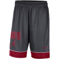 Men's Nike Charcoal/Crimson Alabama Crimson Tide Fast Break Performance Shorts