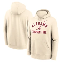 Sweat à capuche Nike Cream Alabama Crimson Tide Arch Logo pour homme