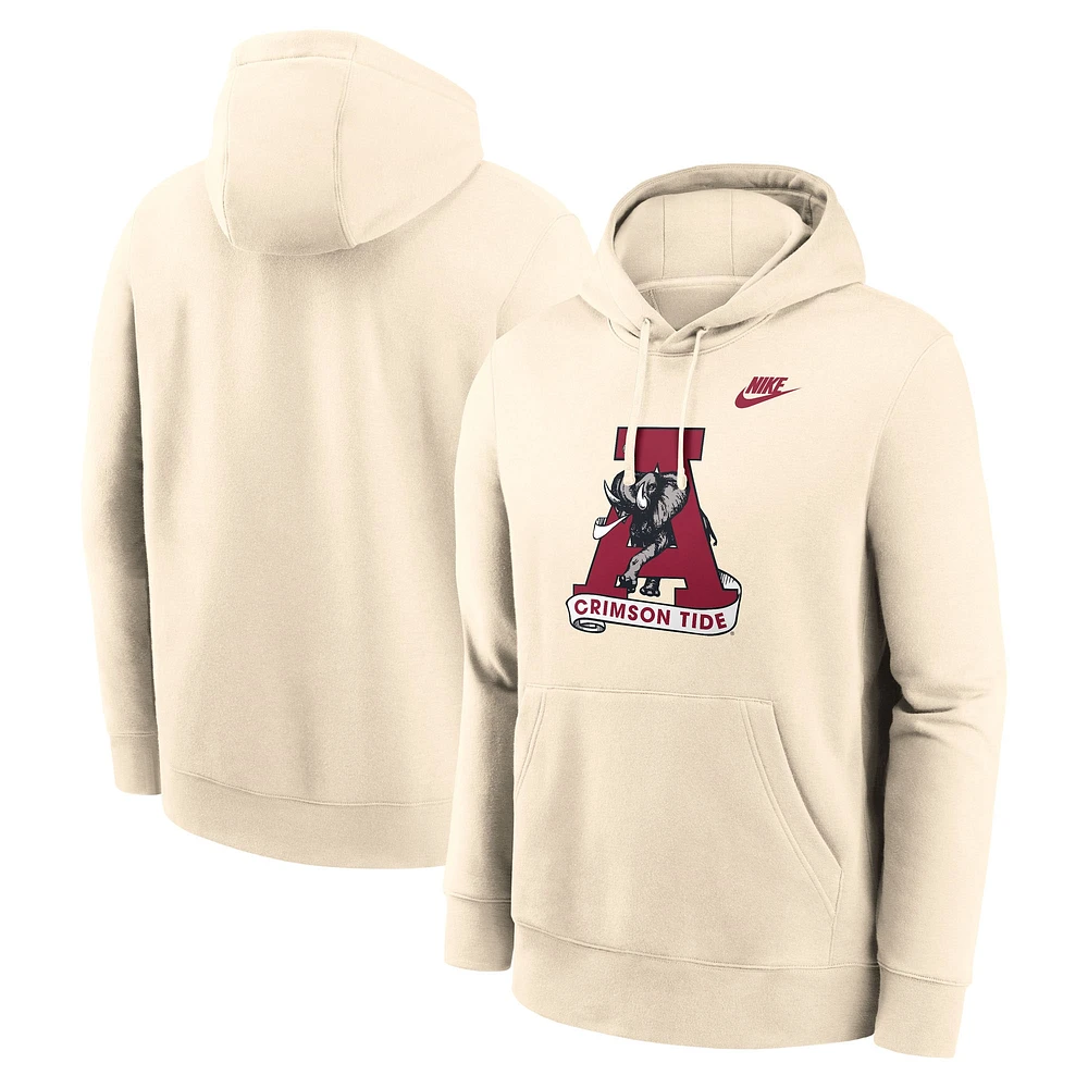 Sweat à capuche Nike Cream Alabama Crimson Tide Vault Logo pour homme