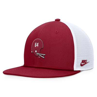 Casquette Snapback Nike Alabama Crimson Tide Legacy Pro pour homme, couleur cramoisie/blanche