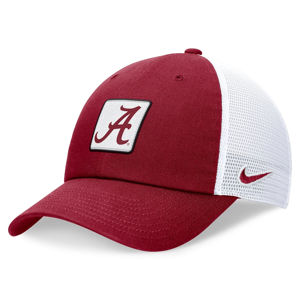 Casquette ajustable Nike Crimson/White Alabama Crimson Tide Primetime Club Trucker pour homme