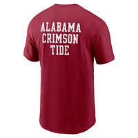 Men's Nike Crimson Alabama Tide 2-Hit Stacked T-Shirt