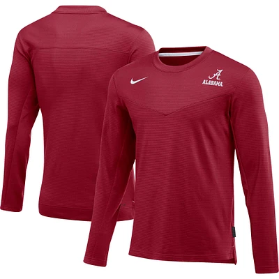 Men's Nike Crimson Alabama Tide 2022 Game Day Sideline Performance Long Sleeve T-Shirt