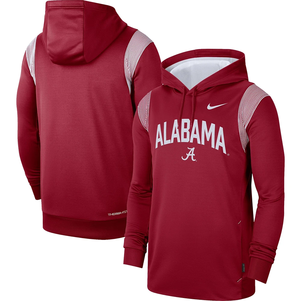 Nike Crimson Alabama Tide 2022 Game Day Sideline Performance Sweat à capuche pour homme