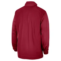 Men's Nike Crimson Alabama Tide 2023 Coach Half-Zip Hooded Jacket