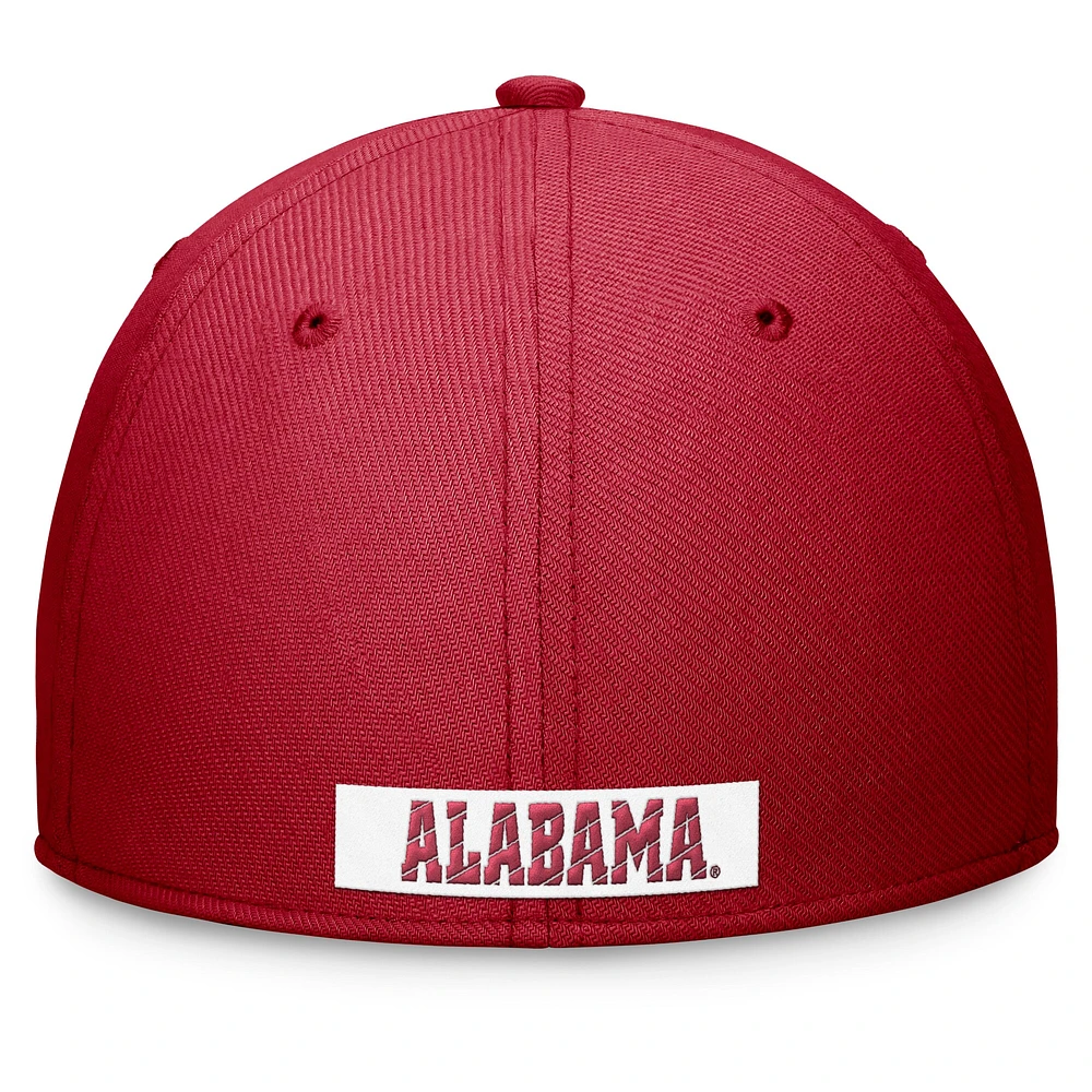 Casquette Nike Crimson Alabama Tide 2024 Sideline Flex pour homme