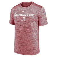 Men's Nike Crimson Alabama Tide 2025 Sideline Velocity Performance T-Shirt