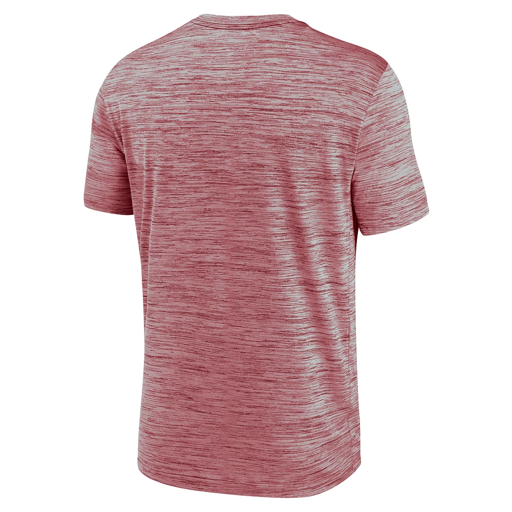 Men's Nike Crimson Alabama Tide 2025 Sideline Velocity Performance T-Shirt