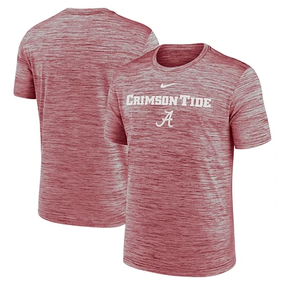 Men's Nike Crimson Alabama Tide 2025 Sideline Velocity Performance T-Shirt