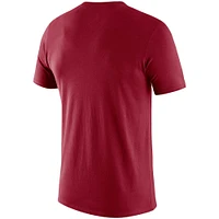 T-shirt de performance coupe slim Nike Crimson Alabama Tide Baseball Legend pour homme