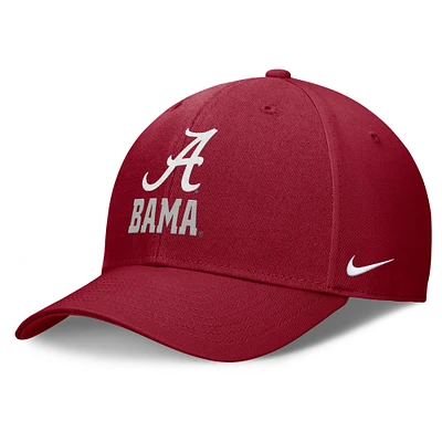 Casquette ajustable Nike Crimson Alabama Crimson Tide Campus Club pour homme