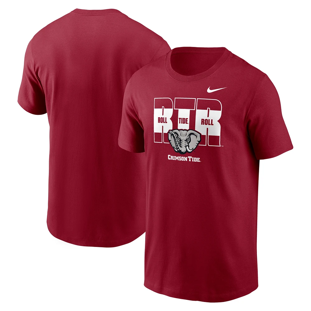 Men's Nike Crimson Alabama Tide Campus Local T-Shirt