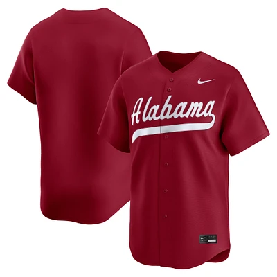 Men's Nike Crimson Alabama Tide College Limited Baseball Jersey