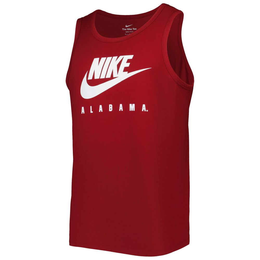 Men's Nike Crimson Alabama Tide Futura Performance Scoop Neck Tank Top