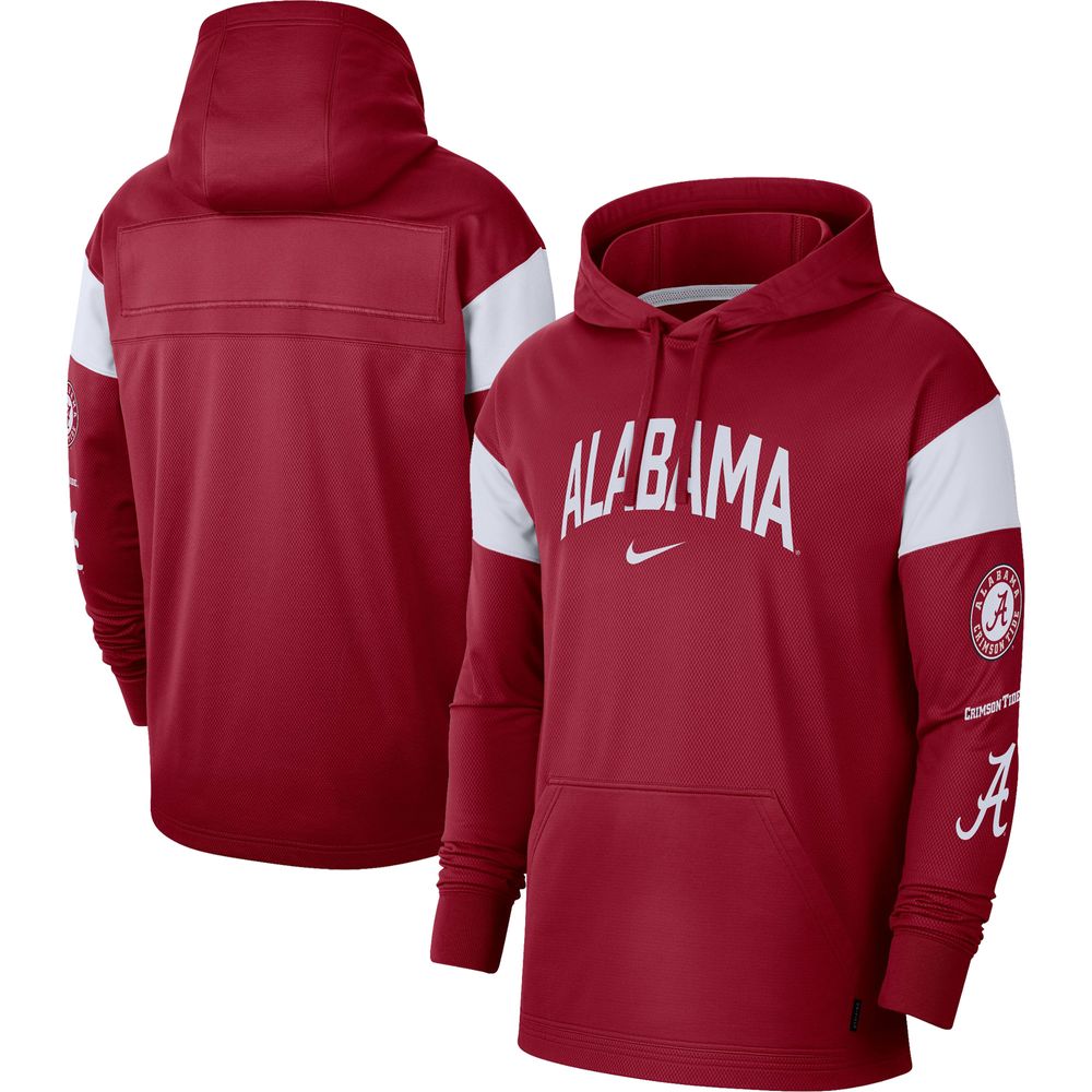 Men's Nike Crimson Alabama Tide Jersey Performance Pullover Hoodie