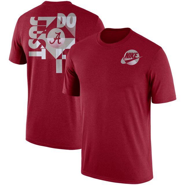 T-shirt Nike Crimson Alabama Tide Just Do It Max 90 pour homme