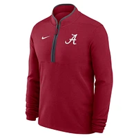 Pull Nike Crimson Alabama Tide léger Victory Performance à demi-zip pour homme