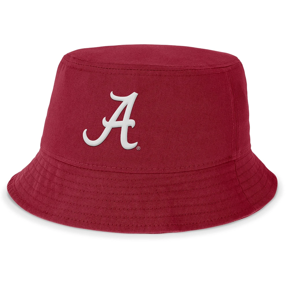 Chapeau bob Nike Crimson Alabama Tide Local Apex pour homme