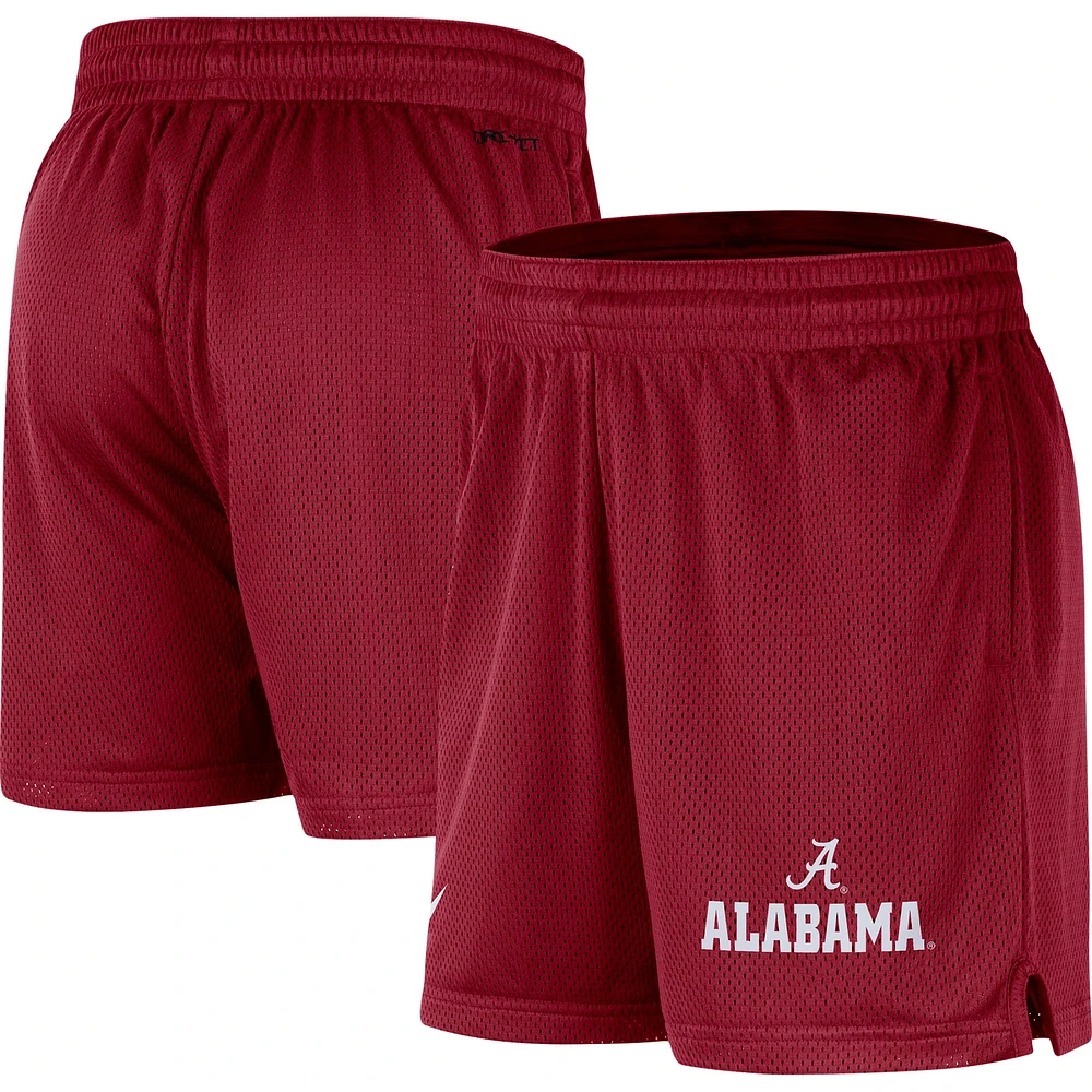 Nike Crimson Alabama Tide Mesh Performance Shorts pour Homme