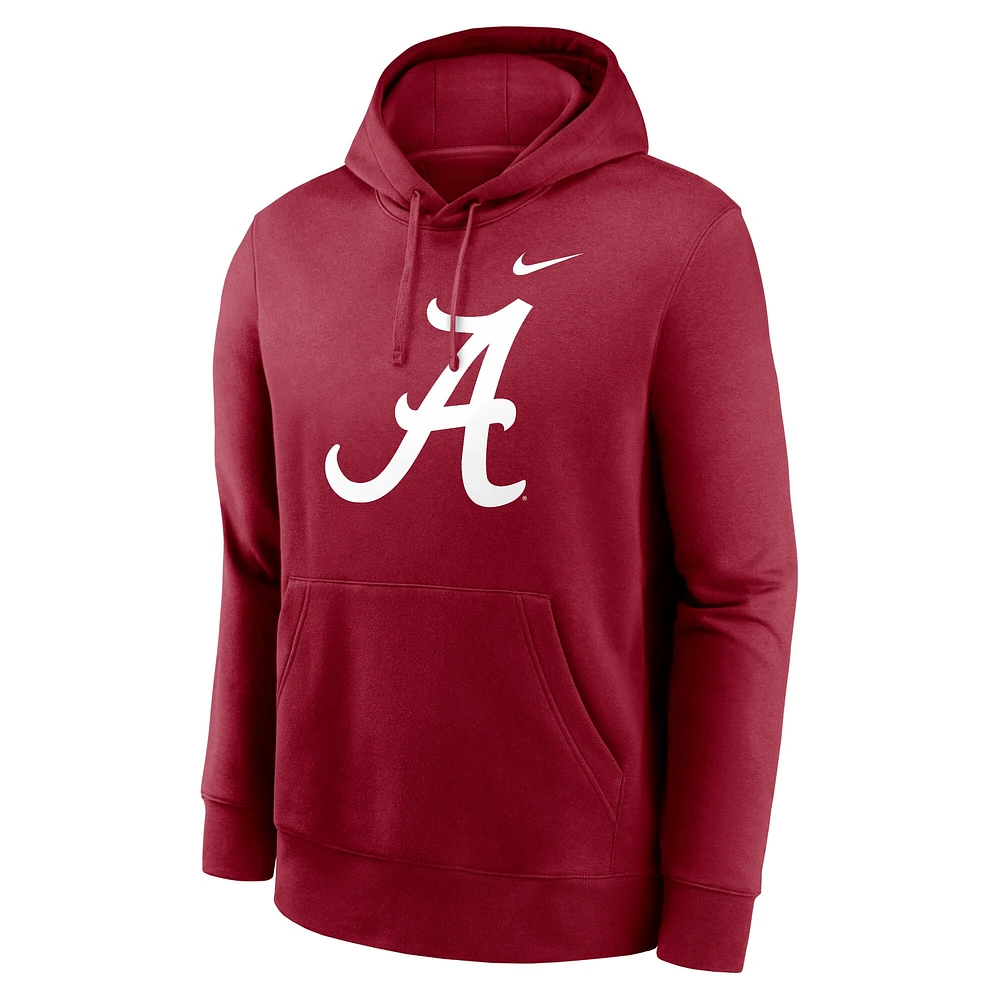 Sweat à capuche en polaire Nike Crimson Alabama Tide Primetime Club pour homme