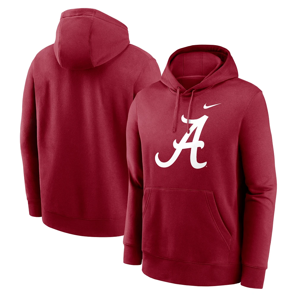 Sweat à capuche en polaire Nike Crimson Alabama Tide Primetime Club pour homme