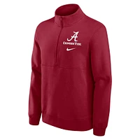 Men's Nike Crimson Alabama Tide Primetime Club Half-Zip Pullover