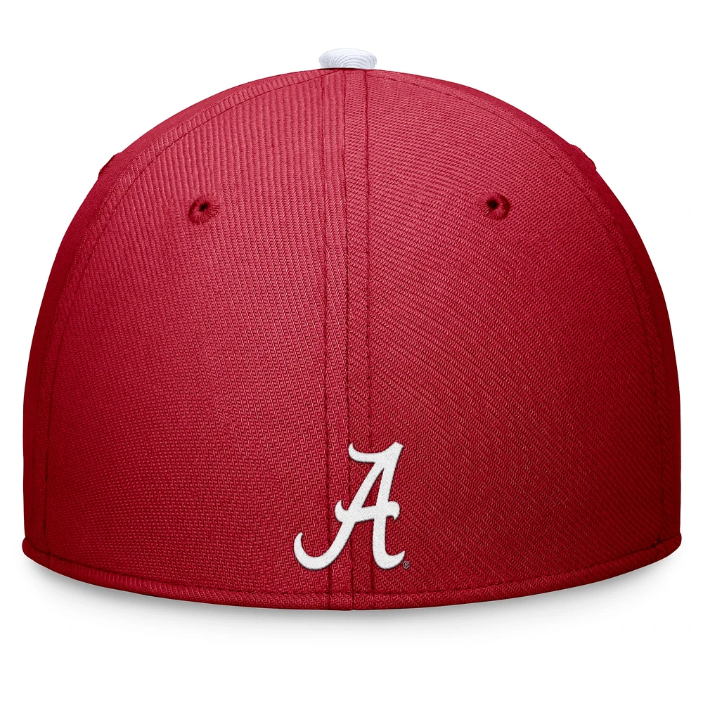 Men's Nike Crimson Alabama Tide Primetime Rise Swoosh Flex Hat