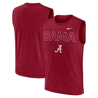 Men's Nike Crimson Alabama Tide Primetime Tricode Legend Performance Tank Top