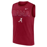 Men's Nike Crimson Alabama Tide Primetime Tricode Legend Performance Tank Top
