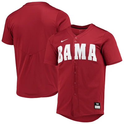 Maillot de baseball réplique Nike Crimson Alabama Tide pour homme