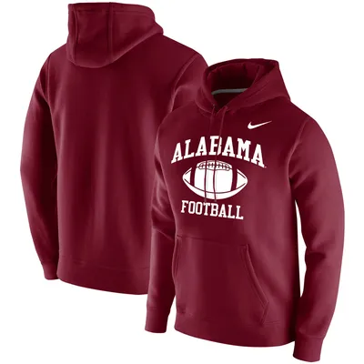 Alabama Crimson Tide Nike Retro Football Club Fleece Pullover Hoodie