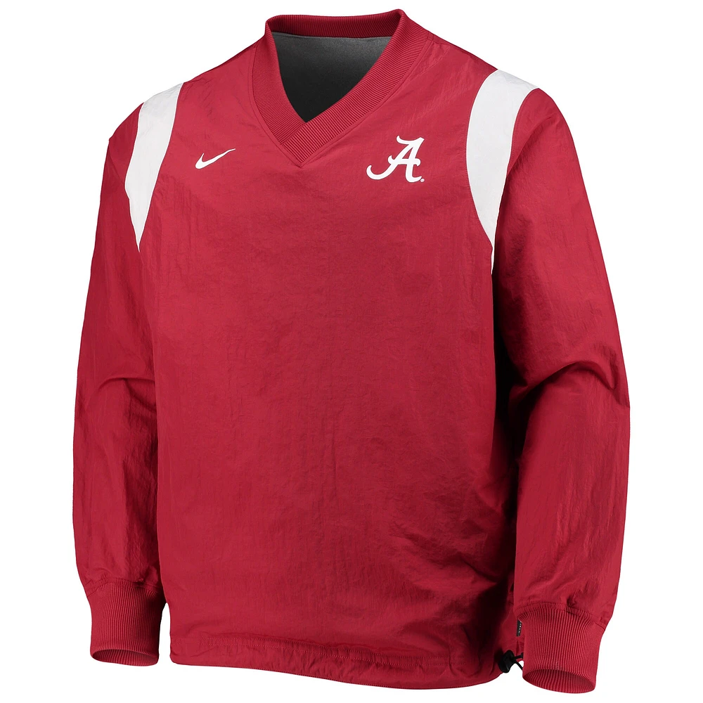 Veste coupe-vent Nike Crimson Alabama Tide Rev pour homme