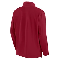 Veste Nike Crimson Alabama Tide Sideline Coaches à fermeture éclair quart de tour pour homme