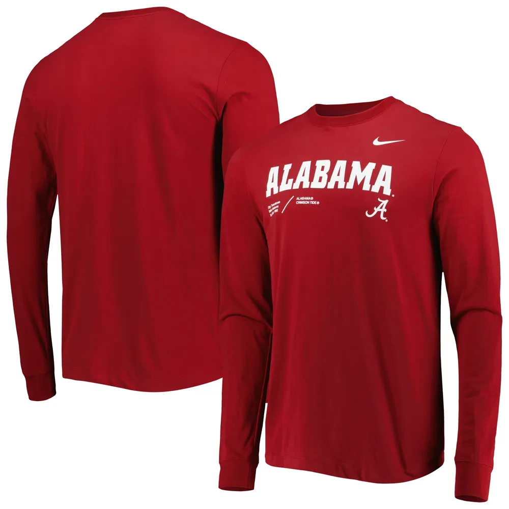 Alabama Crimson Tide Nike Team Practice Sleeve T-Shirt | Westland Mall