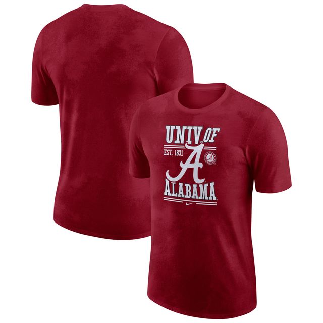 T-shirt Nike Crimson Alabama Tide Team Stack pour homme