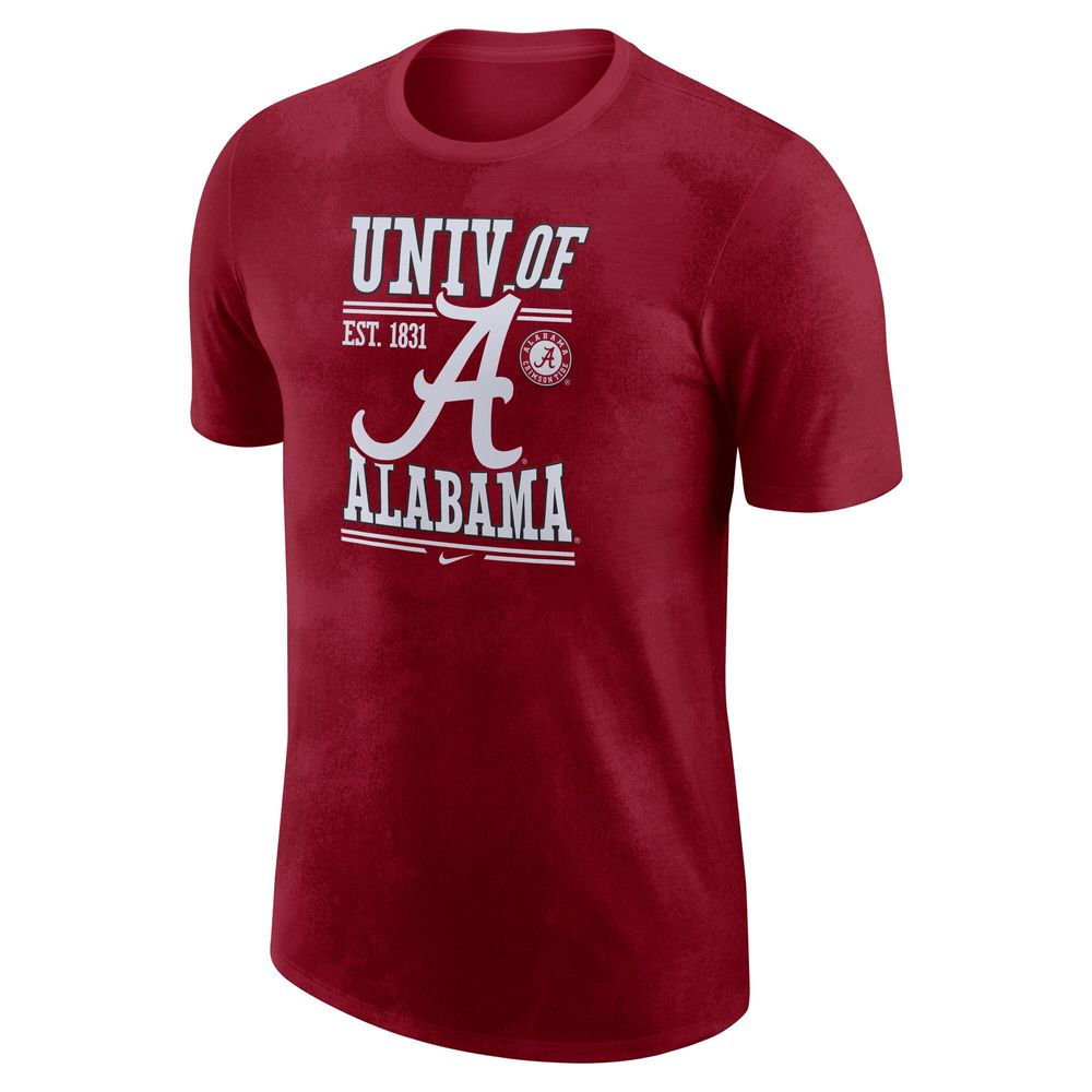 Men's Nike Crimson Alabama Tide Team Stack T-Shirt