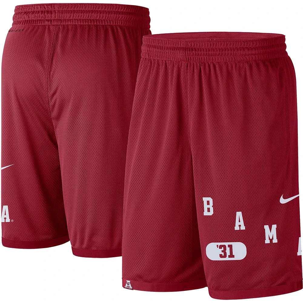 Short de performance Nike Crimson Alabama Tide Wordmark pour homme