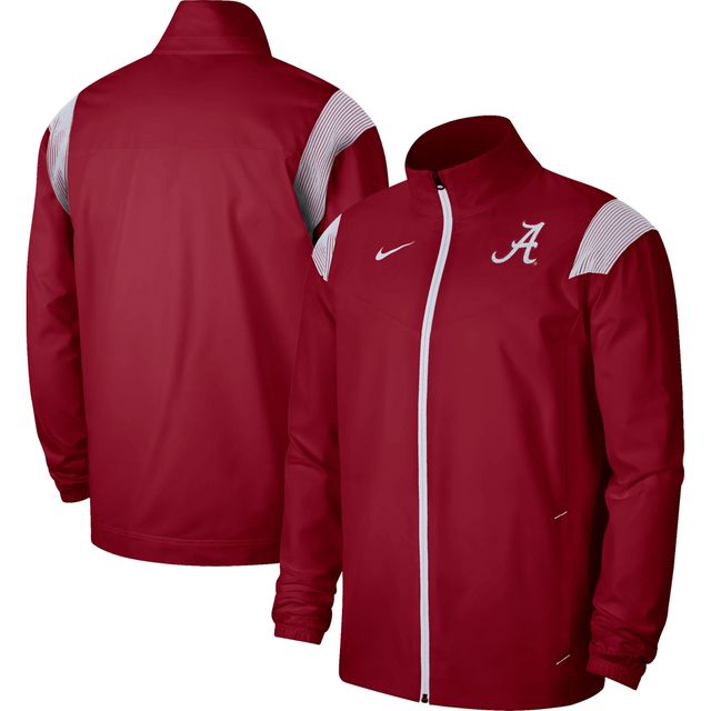 Veste entièrement zippée tissée Nike Crimson Alabama Tide pour Homme