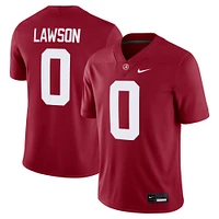 Men's Nike Deontae Lawson Crimson Alabama Tide NIL Football Game Jersey