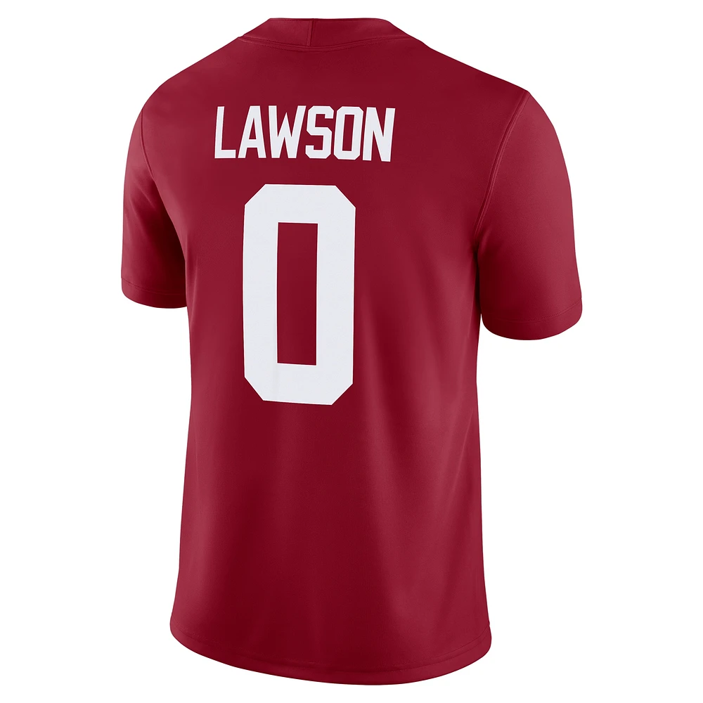 Maillot de football américain Nike Deontae Lawson Crimson Alabama Tide NIL pour homme