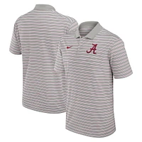 Men's Nike Crimson/White Alabama Crimson Tide Primetime Victory Striped Performance Polo