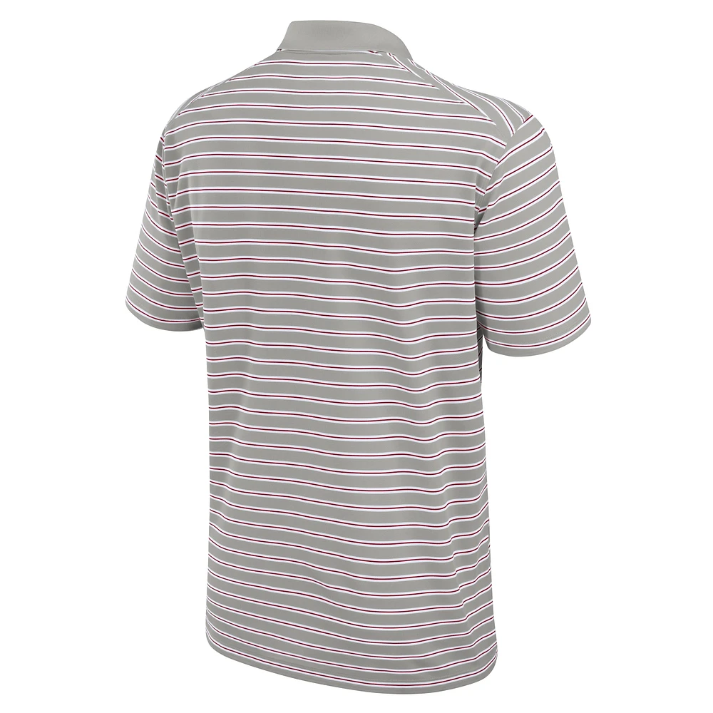 Men's Nike Crimson/White Alabama Crimson Tide Primetime Victory Striped Performance Polo