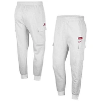 Men's Nike Heather Gray Alabama Crimson Tide Club Cargo Jogger Pants