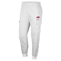 Men's Nike Heather Gray Alabama Crimson Tide Club Cargo Jogger Pants