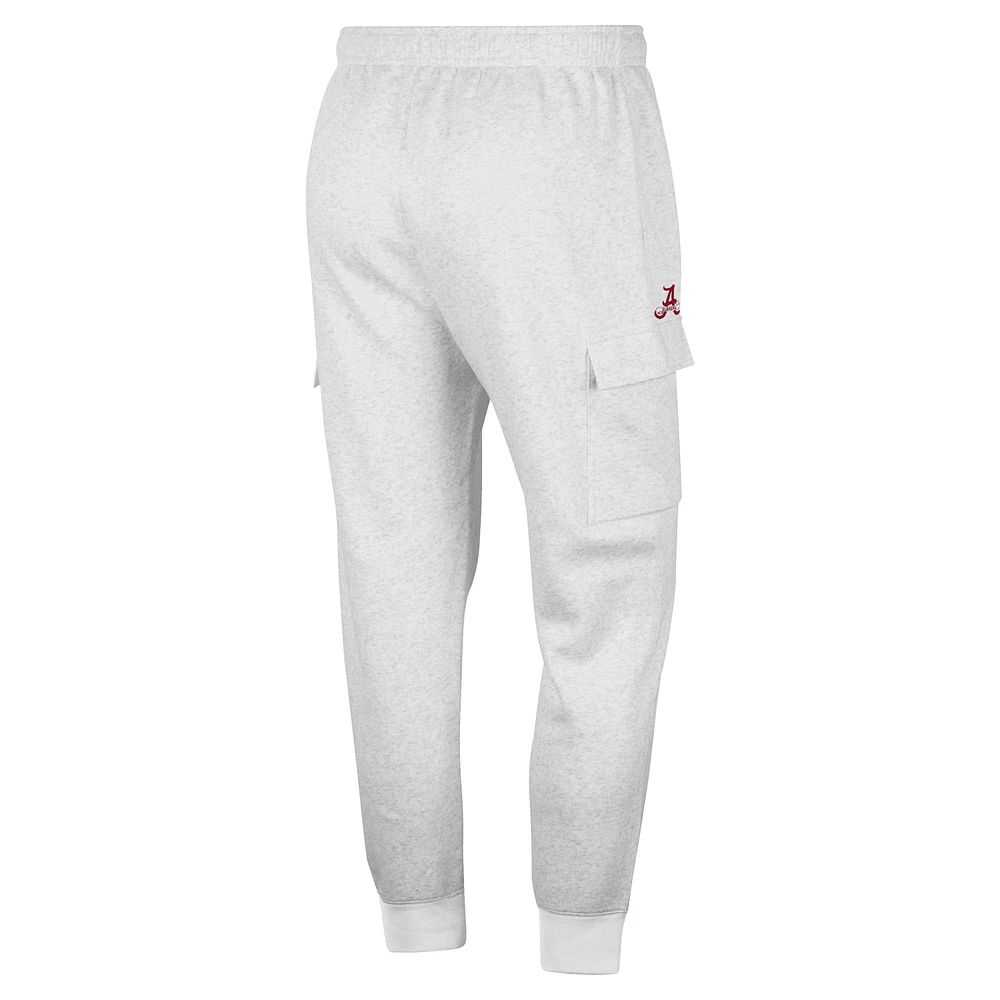 Men's Nike Heather Gray Alabama Crimson Tide Club Cargo Jogger Pants